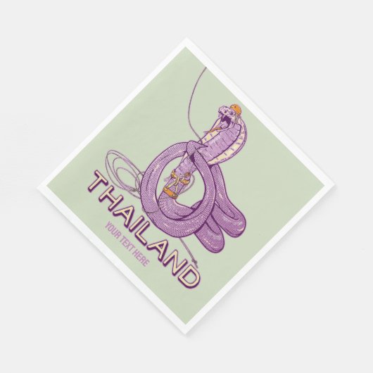 Schlangenrock in Thailand Serviette (Ecke)