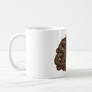 Schlangenrolle Auge Kaffeetasse