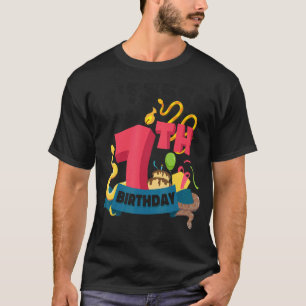 Schlangenschlange Es ist mein 7. Geburtstag T-Shirt