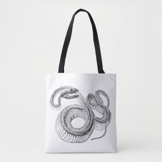 Schlangenskelett Notizbuch Tragetasche Tasche (Vorderseite)