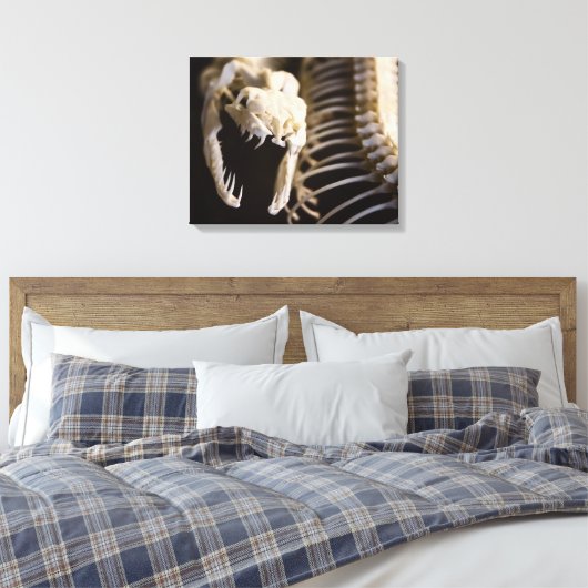 Schlangenskelettkunst - Leinwand (Insitu (Schlafzimmer))