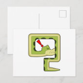 Schlangenspiel Postkarte (Vorne/Hinten)