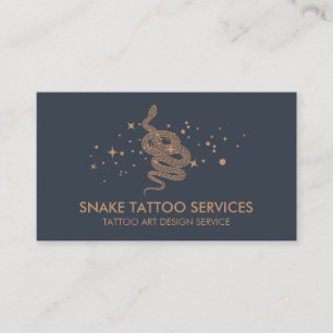 Schlangentattoo Trendig Visitenkarte