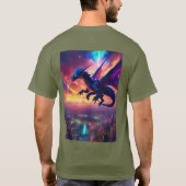 "Schlangenumarmung: Dynamische Schlangentattoo" T-Shirt (Rückseite)