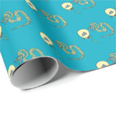 Schlangenwackelpapier Neues Jahr Geschenkpapier (Rolleneckpunkt)