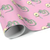 Schlangenwackelpapier Neues Jahr Geschenkpapier (Rolleneckpunkt)