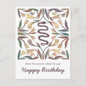 Schlangenweine Inspiration magisches Glück zum Geb Postkarte (Vorderseite)