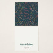 Schlangenweine mit der Schmuckkarte Necklace (Vorne & Hinten)