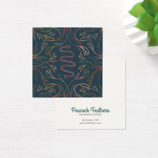 Schlangenweine mit der Schmuckkarte Necklace (Schreibtisch)