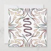 Schlangenweine Mystical Magic Boho Blank Card (Vorderseite)