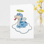 Schlangenwolke Engel Karte (Gelbe Blume)