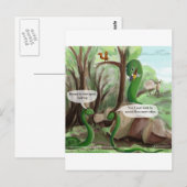 Schlangenzahnprobleme Lustig Postkarte (Vorne/Hinten)