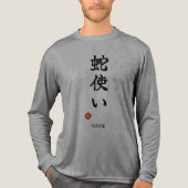 Schlangenzauberer (Hebitsukai) Tri-Blend Shirt (Vorderseite)