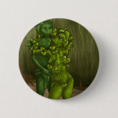 SchlangePflanze und Pothos Romance Button (Vorderseite)