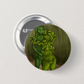 SchlangePflanze und Pothos Romance Button (Vorne & Hinten)