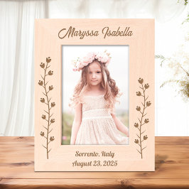 Schlanke Blume Stalk 12x18 Geätzte Rahmen