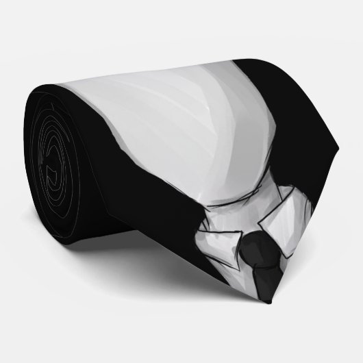 Schlanke Krawatte (Gerollt)