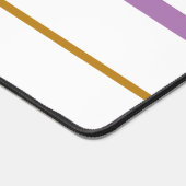 schlanke Lavendelbraun-Streifen auf weiß Schreibtischunterlage (Ecke)