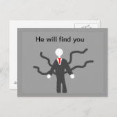 schlanke Postkarte (Vorne/Hinten)