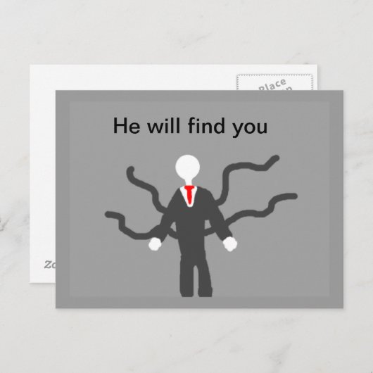 schlanke Postkarte (Vorne/Hinten)