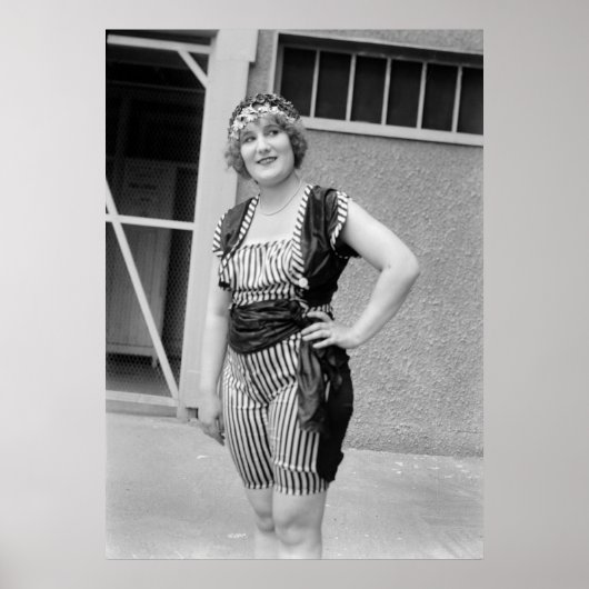 Schlanke Streifen der 20er Jahre Poster (Vorne)