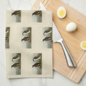 Schlanker Guillemot, Audubon Birds of America Geschirrtuch (Viertel Falte)