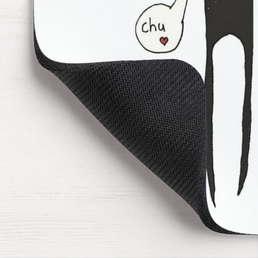 Schlanker Mann aber nicht so beängstigend Mousepad (Ecke)