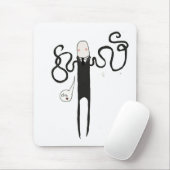 Schlanker Mann aber nicht so beängstigend Mousepad (Mit Mouse)