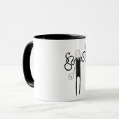 Schlanker Mann aber nicht so beängstigende Tasse (Vorderseite Links)