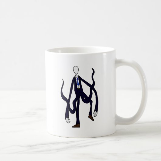 Schlanker Mann - Buch der Monster - Tasse (Rechts)