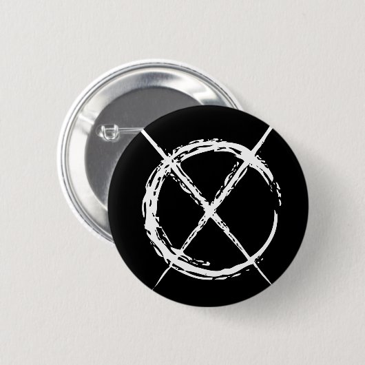 Schlanker Mann Button (Vorne & Hinten)