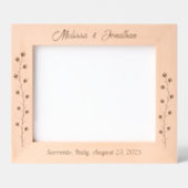 Schlankere Blume Paare Hochzeitstag 10x8 Geätzte Rahmen (Vorderseite)