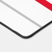 Schlankere, hellrote, graue Streifen auf Weiß Schreibtischunterlage (Ecke)