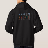 Schlankes Hoodie - durch Typ spielen (Rückseite)