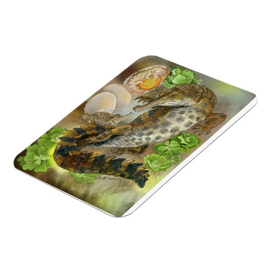 schlankes Krokodil Magnet (Linke Seite)
