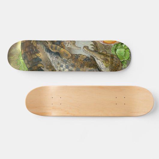 schlankes Krokodil Skateboard (Horizontal)