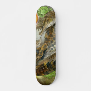schlankes Krokodil Skateboard