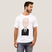 Schlankes Mann-T - Shirt-Weiß T-Shirt (Vorne ganz)