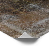 'schlankes' neutrales Abstrakt Art Poster drucken (Ecke)