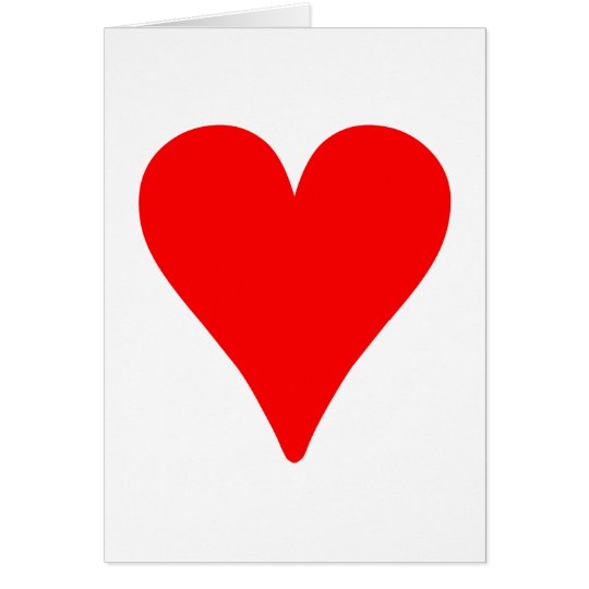 Schlankes Rotes Herz Zazzle De