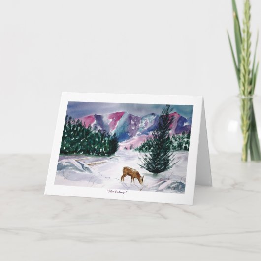 Schlankheitskarte Feiertagskarte (Vorderseite)