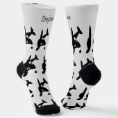 Schlappen mit Killerwal-Design Socken (Gewinkelt)