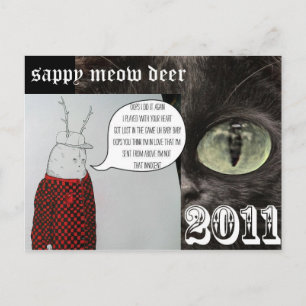 Schlapphirsche Feiertagspostkarte