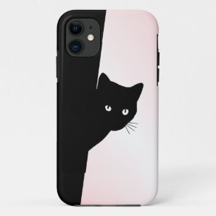 Schlau Katze Schwarz Pink Case-Mate iPhone Hülle