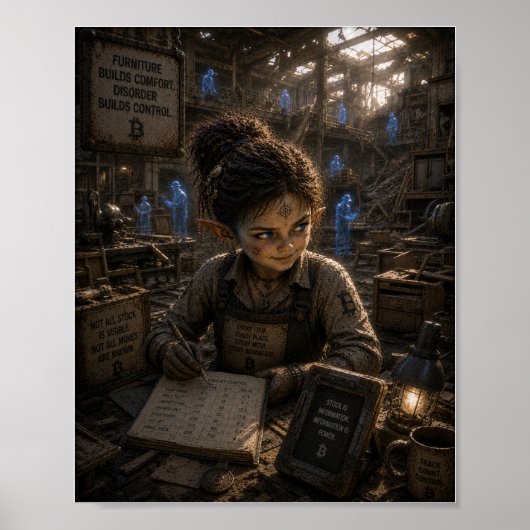 Schlau / Lagerverwalter / Möbelfabrik Poster (Vorne)