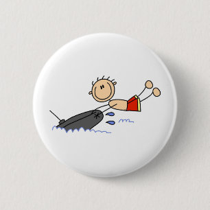 Schlauchboot-Fahrende-Strichmännchen-Knöpfe Button