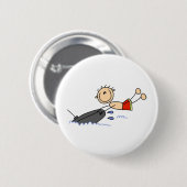 Schlauchboot-Fahrende-Strichmännchen-Knöpfe Button (Vorne & Hinten)