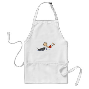Schlauchbootfahrer-Apron mit Strichmännchen Schürze