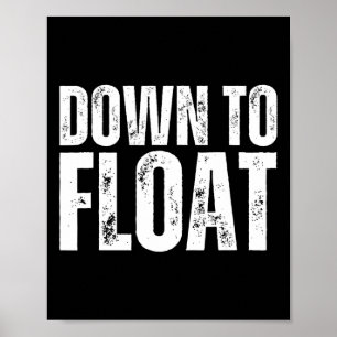 Schlauchbootfahrt Fluss Schwimmen Sommer Poster