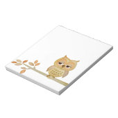 Schlaue Eule im Baumkommentar Notizblock (Rotiert)